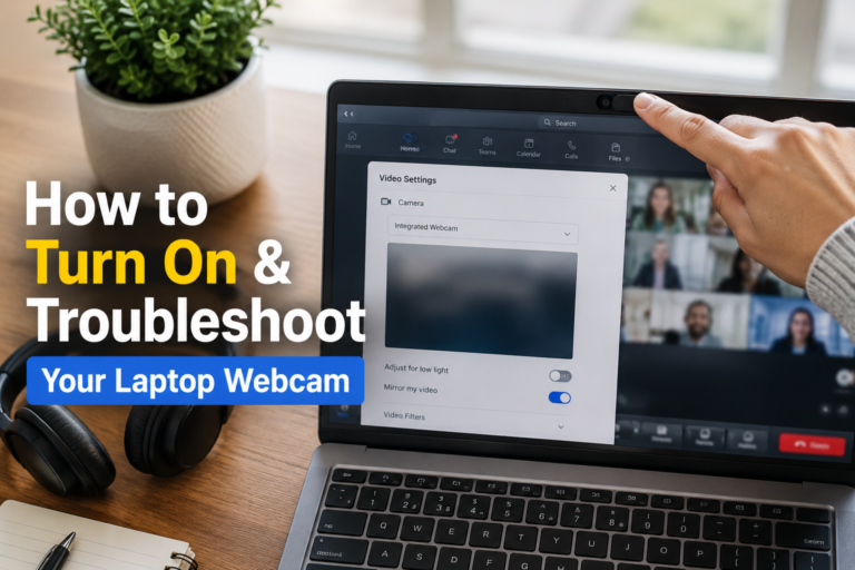 How Do I Turn On My Webcam on My Laptop