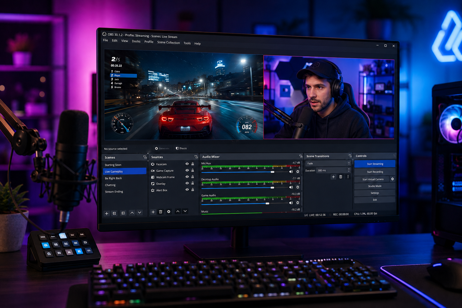 How to Record Webcam and Gameplay Separately in OBS