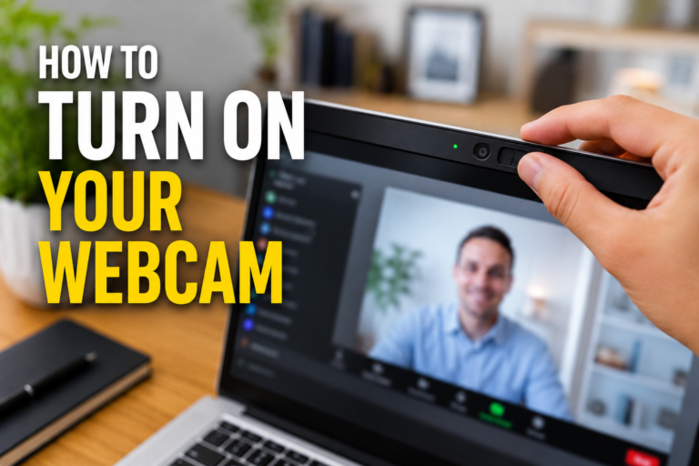How to Turn On My Webcam on My Laptop