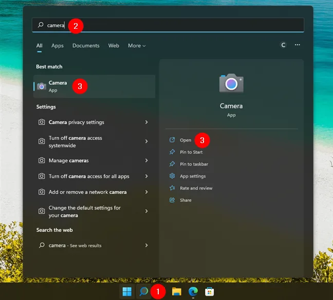 Windows Camera app